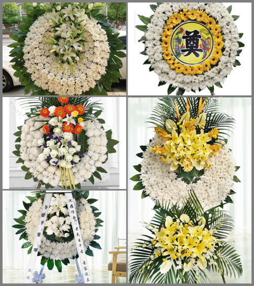 湖北孝感市大悟县新城镇熊湾村花圈速递